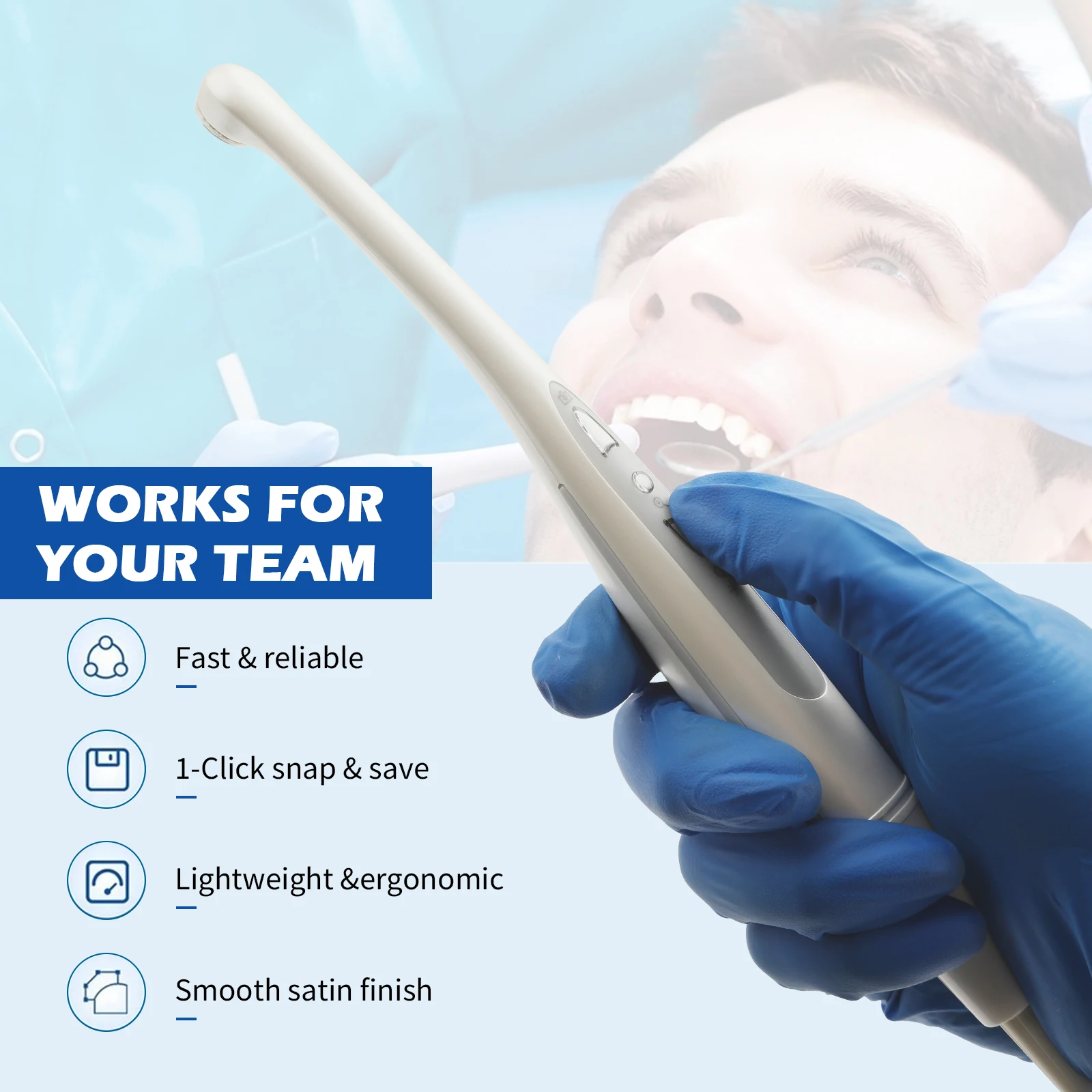 Cámara intraoral dental USB, imágenes digitales, cámara intraoral HD 1080P, 12 luces LED, compatible con Win XP/7/8/10/11 para dentistas