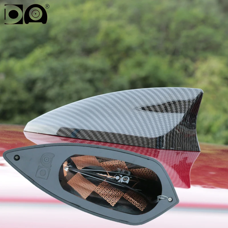 Antena Universal 5d con forma de aleta de tiburón, antenas de Radio para coche, Fm Am, pintura de Piano de señal más fuerte para Totota Corolla