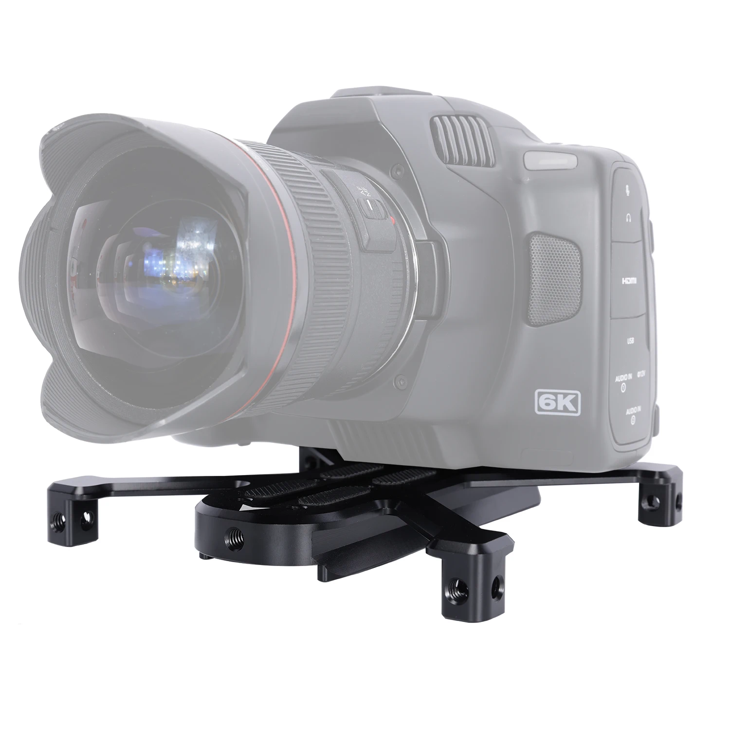 Niceyrig-placa base cuadricada Manfrotto, soporte para cámara DSLR, colocación horizontal, Compatible con trípodes Manfrotto