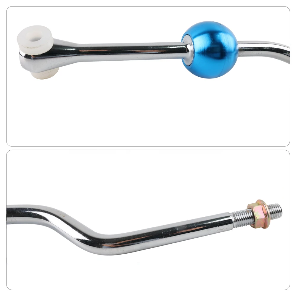 Palanca de cambios de tiro corto de aluminio M10X1.25 palanca de cambios corta para Peugeot 206 99-00