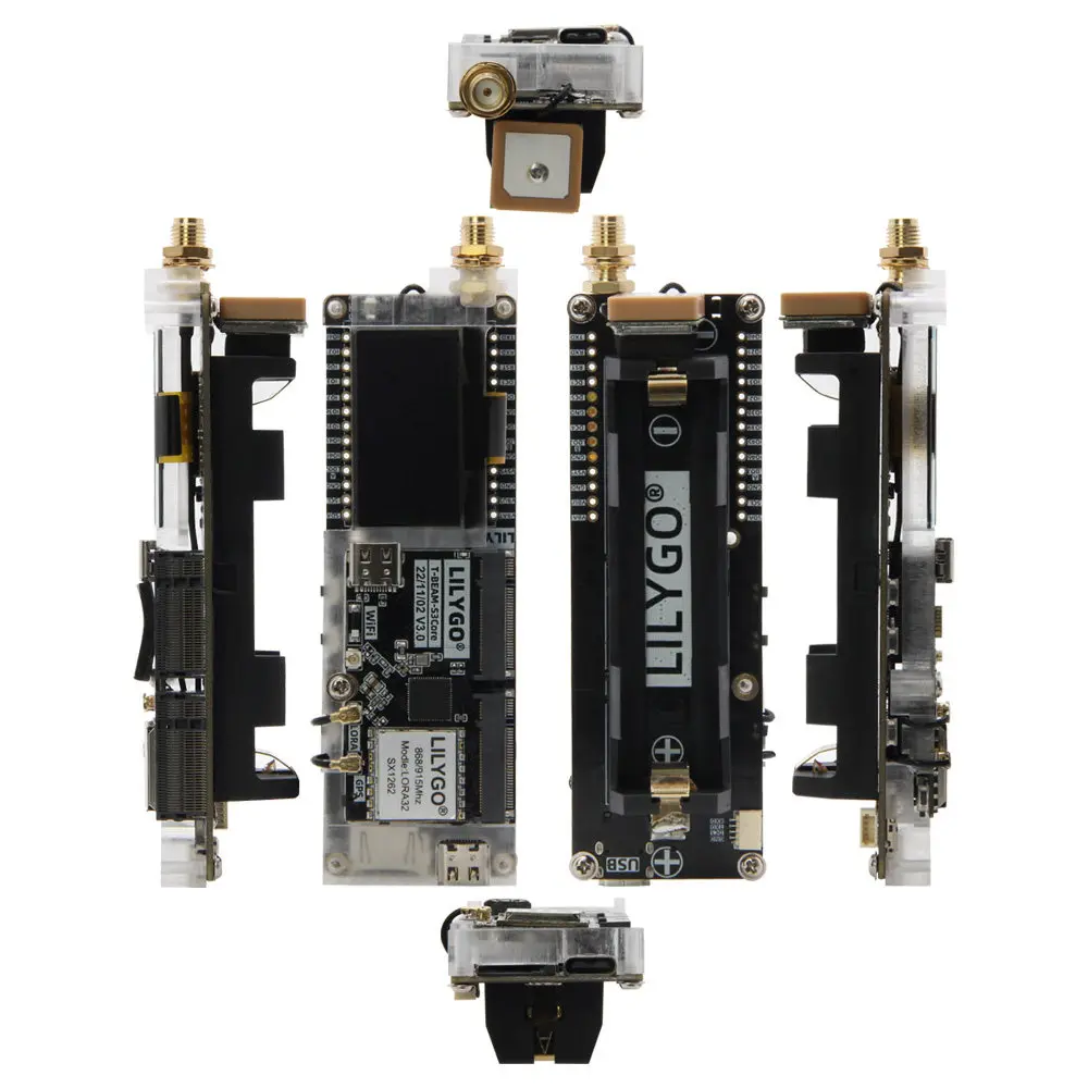 LILYGO ®   Placa de Desarrollo SoftRF T-Beam SUPREME ESP32-S3 LoRa con SX1262 868/915MHz GPS U-blox L76K WiFi Bluetooth OLED de 1.3 Pulgadas