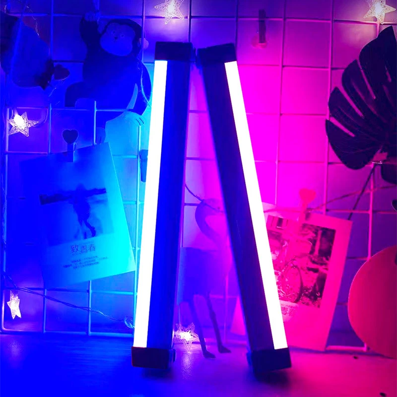 Lámparas De noche LED coloridas RGB Luz De relleno De ambiente recargable dormitorio fotografía iluminación decoración De habitación Luz De Preenchimento nuevo