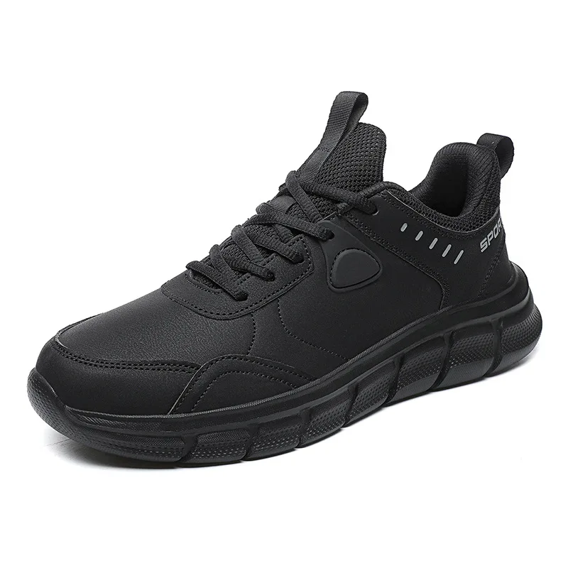 Zapatos de trabajo impermeables para hombre, zapatillas ligeras, cómodas, antideslizantes, absorbentes de golpes, tenis informales para exteriores, zapatos de moda