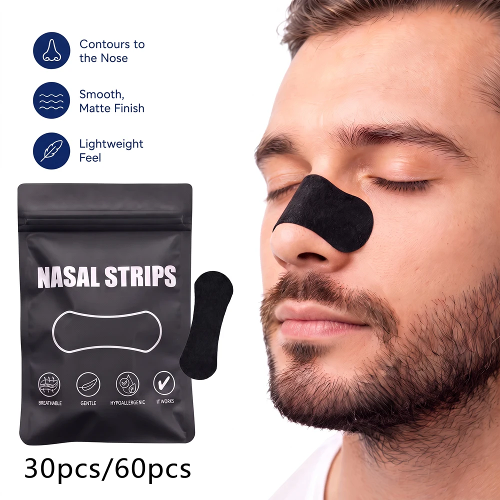 Tiras Nasales para Ronquidos, Tiras Nasales Extra Fuertes para Respirar, Cinta Nasal para Deportes y Sueño, Tiras Anti Ronquidos