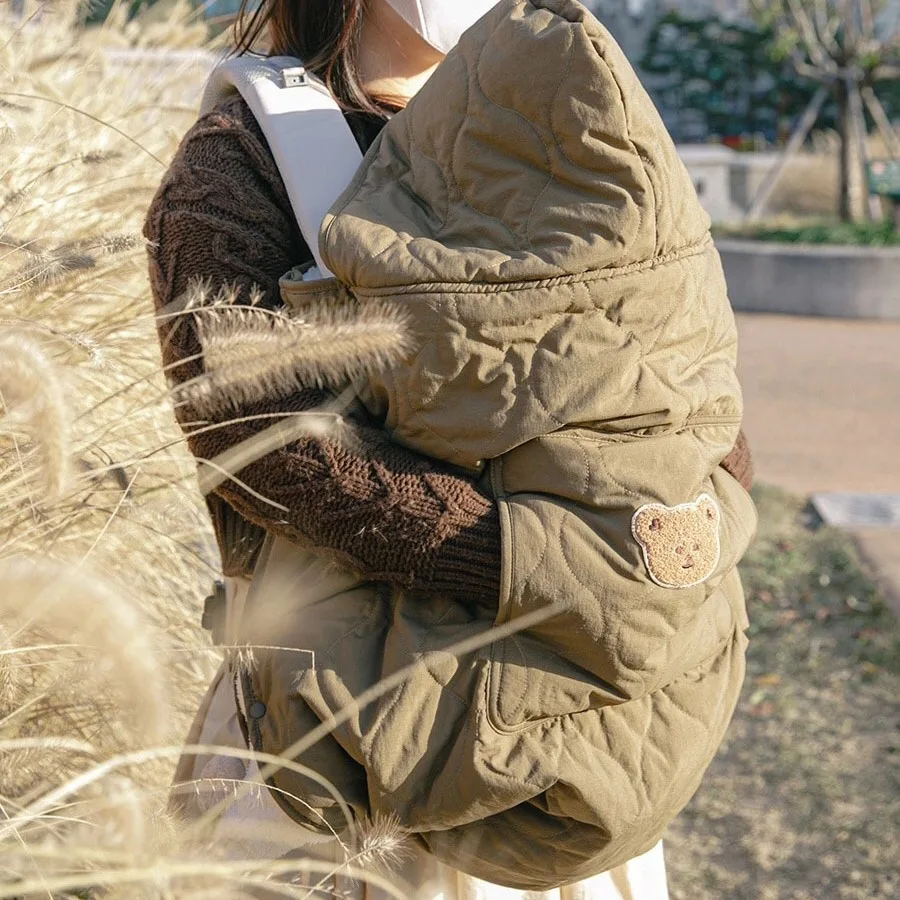 Manta con capucha para cochecito de bebé, manta envolvente para recién nacido, portabebés cálido, cubierta para cabestrillo, capa infantil, colcha para dormir de 80x85cm
