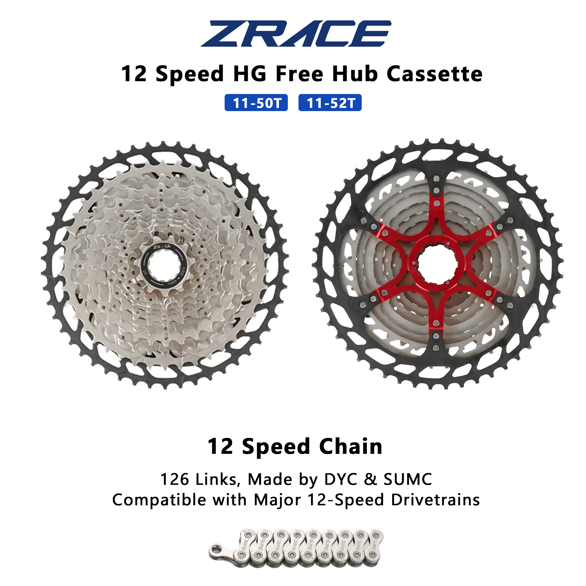 Juego de Frenos de Disco Hidráulicos LTWOO AX MTB, Cambio de 1x12 Velocidades, Desviador Trasero, Juego de Cassette ZRACE, Plato de Cadena Compatible con M6100