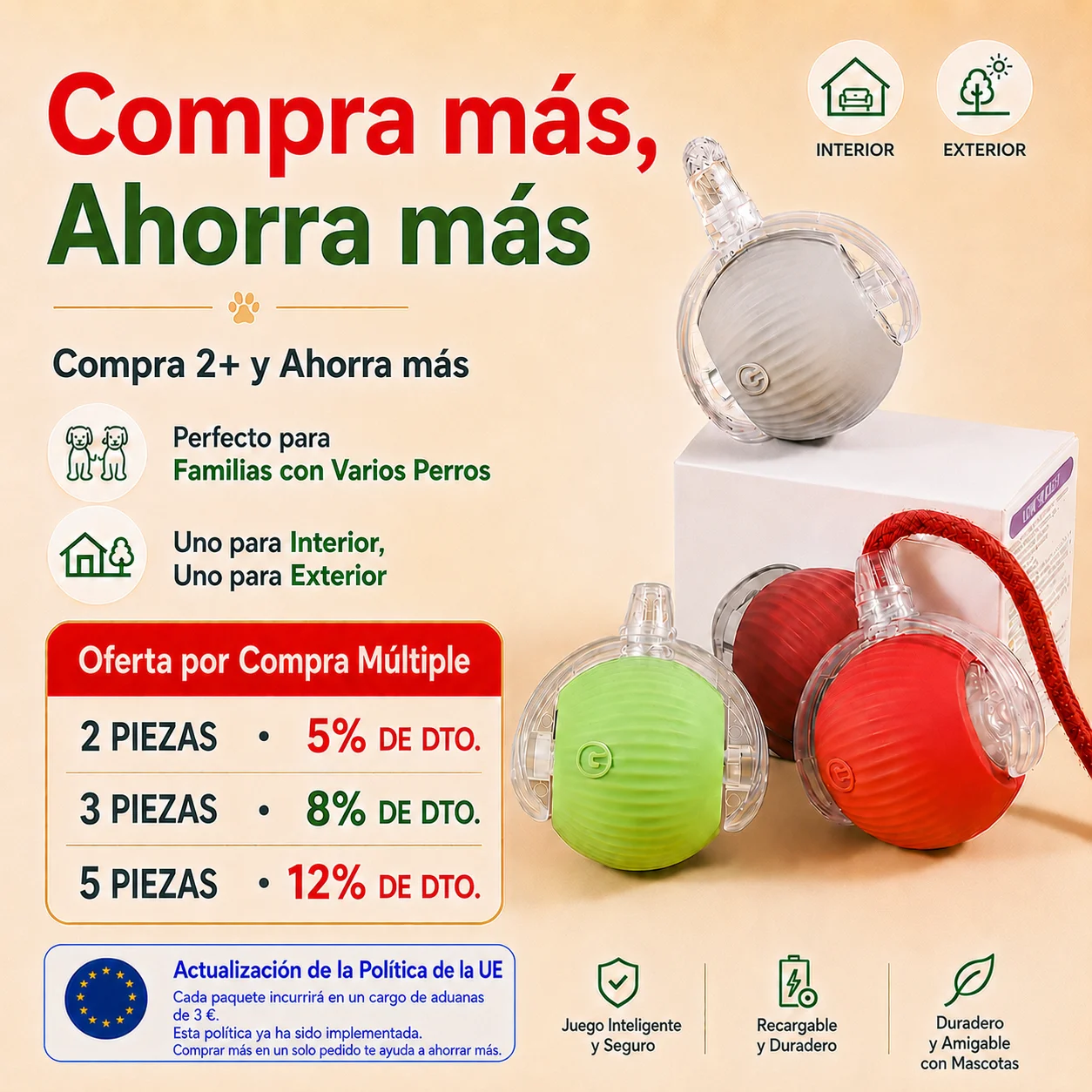 Nuevo Juguete Interactivo para Gatos, Pelota Automática Rodante, Recargable, Inteligente, para Gatitos