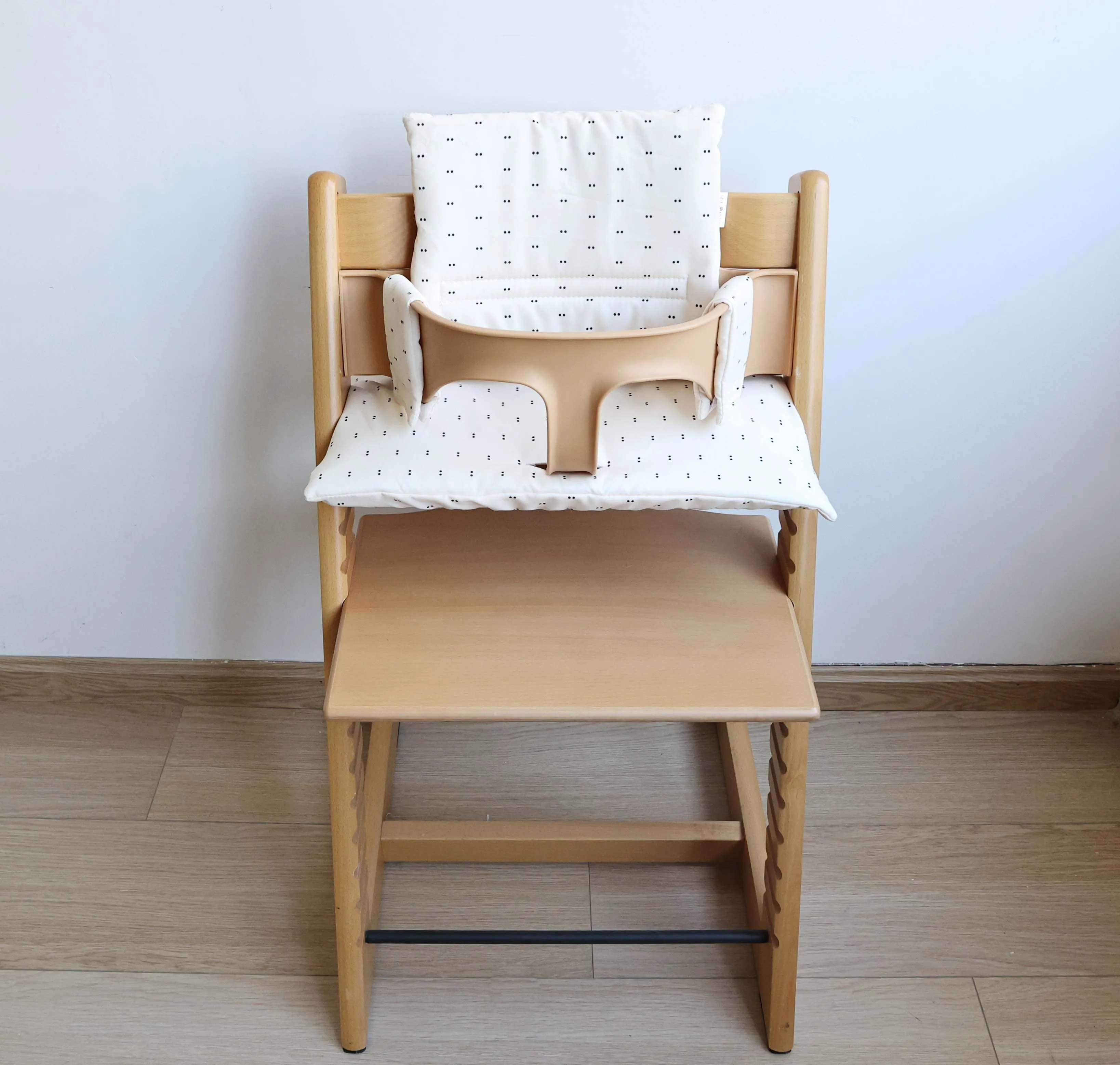 Cojín para silla alta infantil, cojín transpirable de algodón para bebés, accesorios de cojín para respaldo de silla de crecimiento infantil.