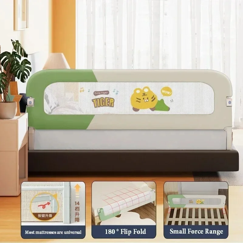 Barandilla plegable para cama de bebé, barandilla de seguridad para cama, protector de cama portátil para niños, barrera protectora, valla de seguridad anticaída