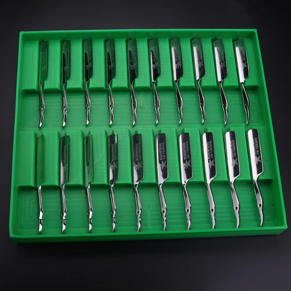 XUANFENG-maquinilla de afeitar plegable para hombre, maquinilla de afeitar recta afilada de alta dureza, acero 440C