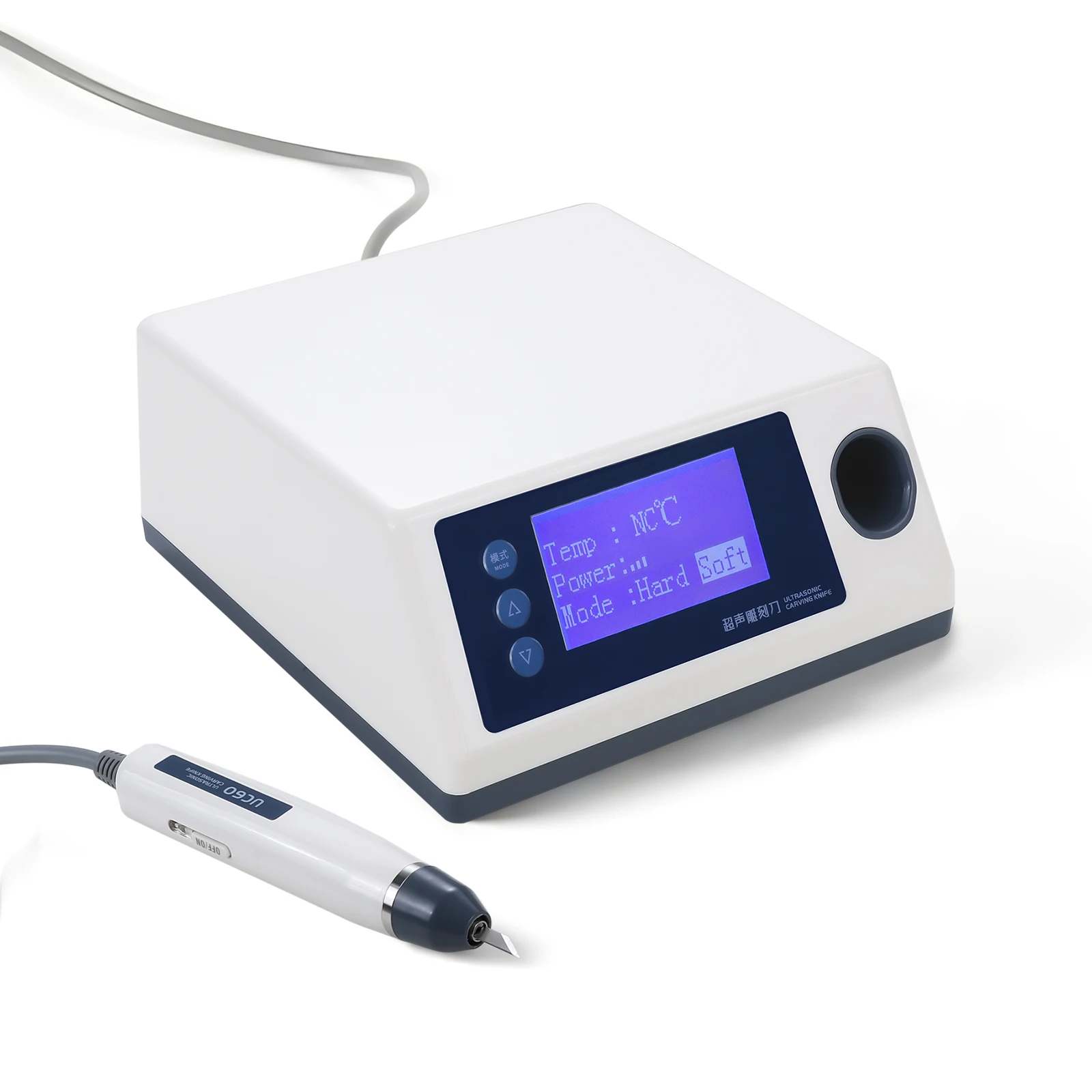 Máquina de Termoformado para Laboratorio Dental, Cuchillo de Tallado Ultrasónico Dental con 5 Cuchillas para Corte de Soportes Dentales