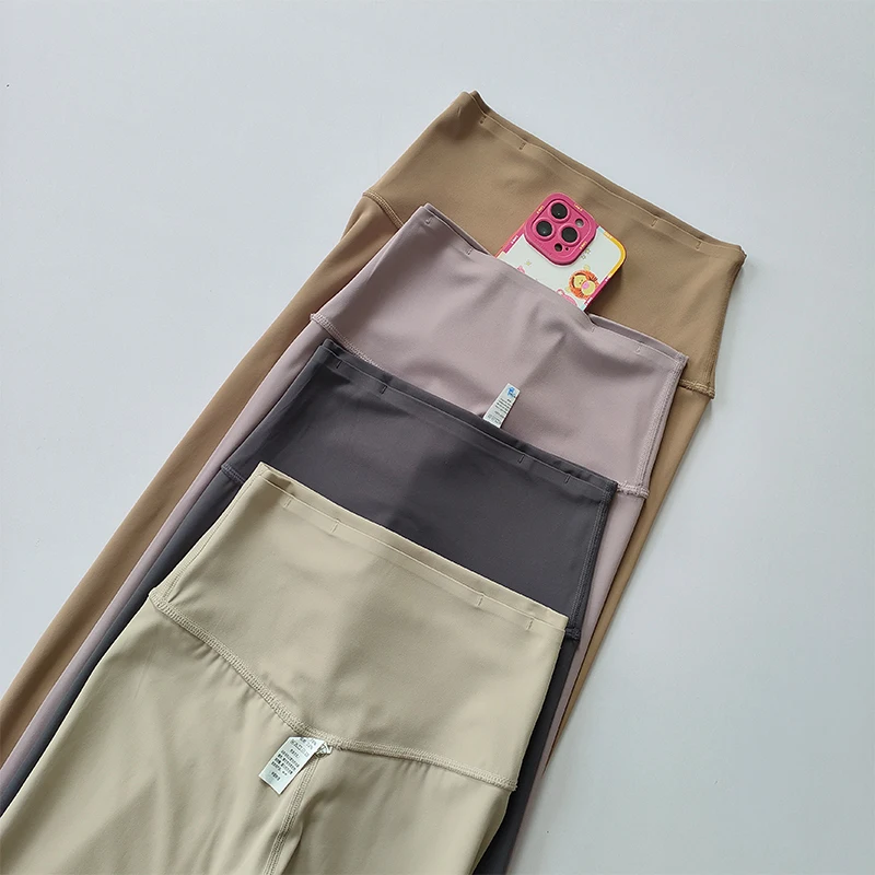 Leggings deportivos de alta gama para mujer, sensación desnuda, pantalones de Yoga de entrenamiento suave, medias de gimnasio energéticas para correr