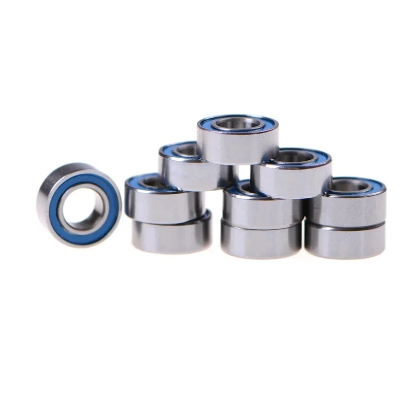10PCS MR105-2RS Mini rodamientos de bolas 5x10x4mm con doble sellado de goma