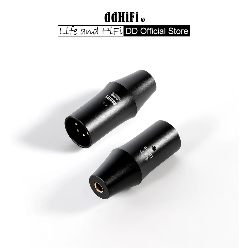 Adaptador balanceado DD ddHiFi XLR44B(2022) XLR de 4 pines a 4,4 mm, adapta a dispositivos de escritorio tradicionales XLR a dispositivos de audio de 4,4 mm
