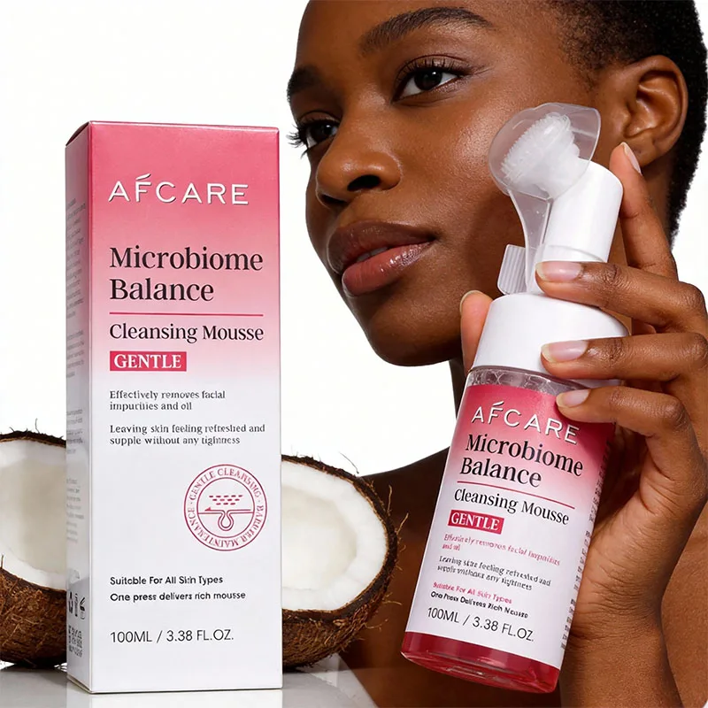 Espuma Limpiadora Facial Suave AFCARE para Piel Sensible y Seca - Limpiador Hidratante Diario Calmante que Elimina la Acumulación de Grasa