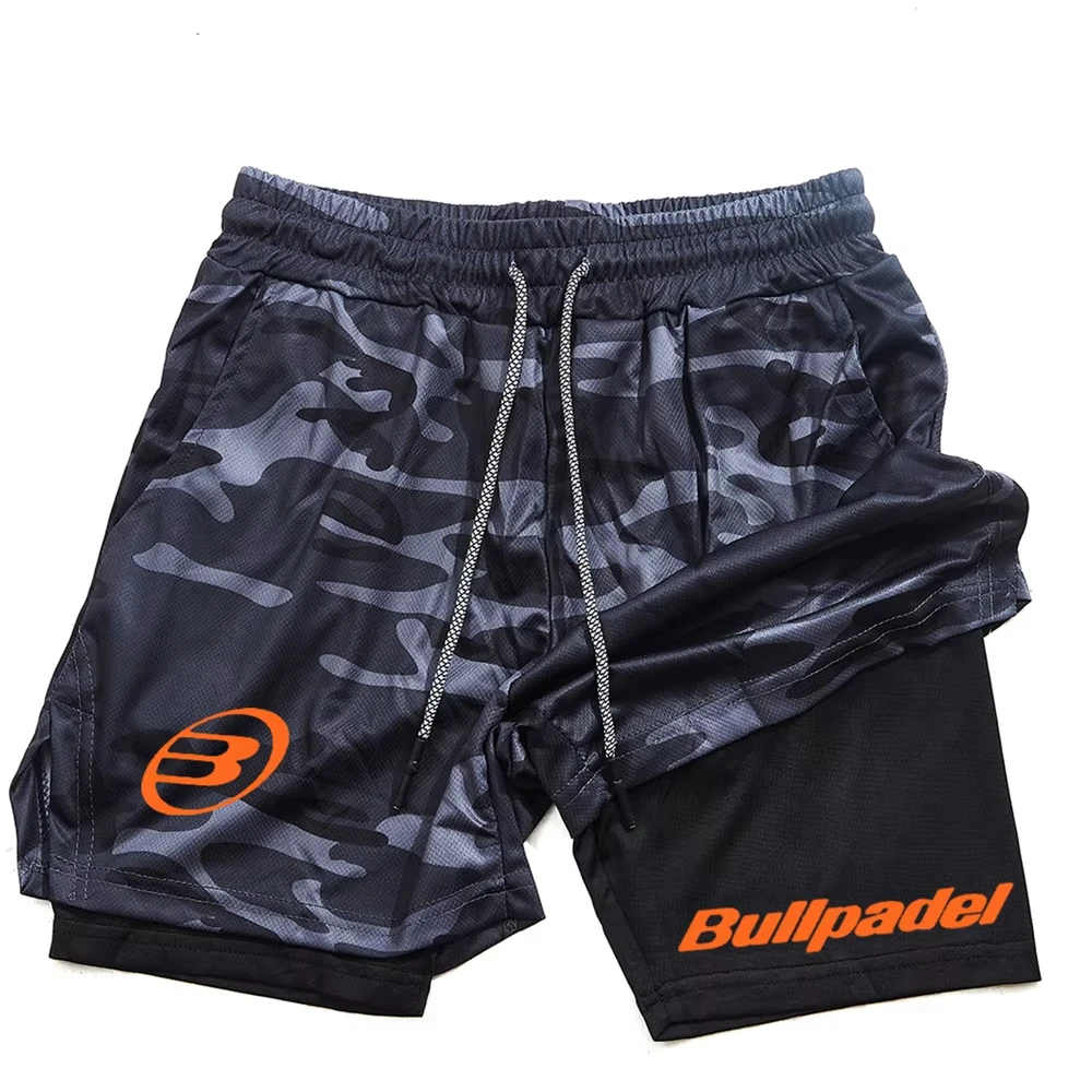 2026Berserk - Pantalones Cortos Deportivos 2 en 1 para Hombre, Pantalones Cortos de Secado Rápido para Correr, Entrenamiento de Gimnasio y Fitness, Pantalones Cortos Casuales de Doble Capa