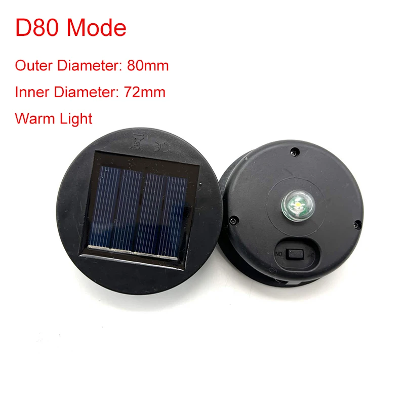Luz de hadas decorativa Solar para exteriores, Control de luz impermeable, energía Solar, tapa de luz decorativa de vidrio, accesorios, cuentas de lámpara Solar
