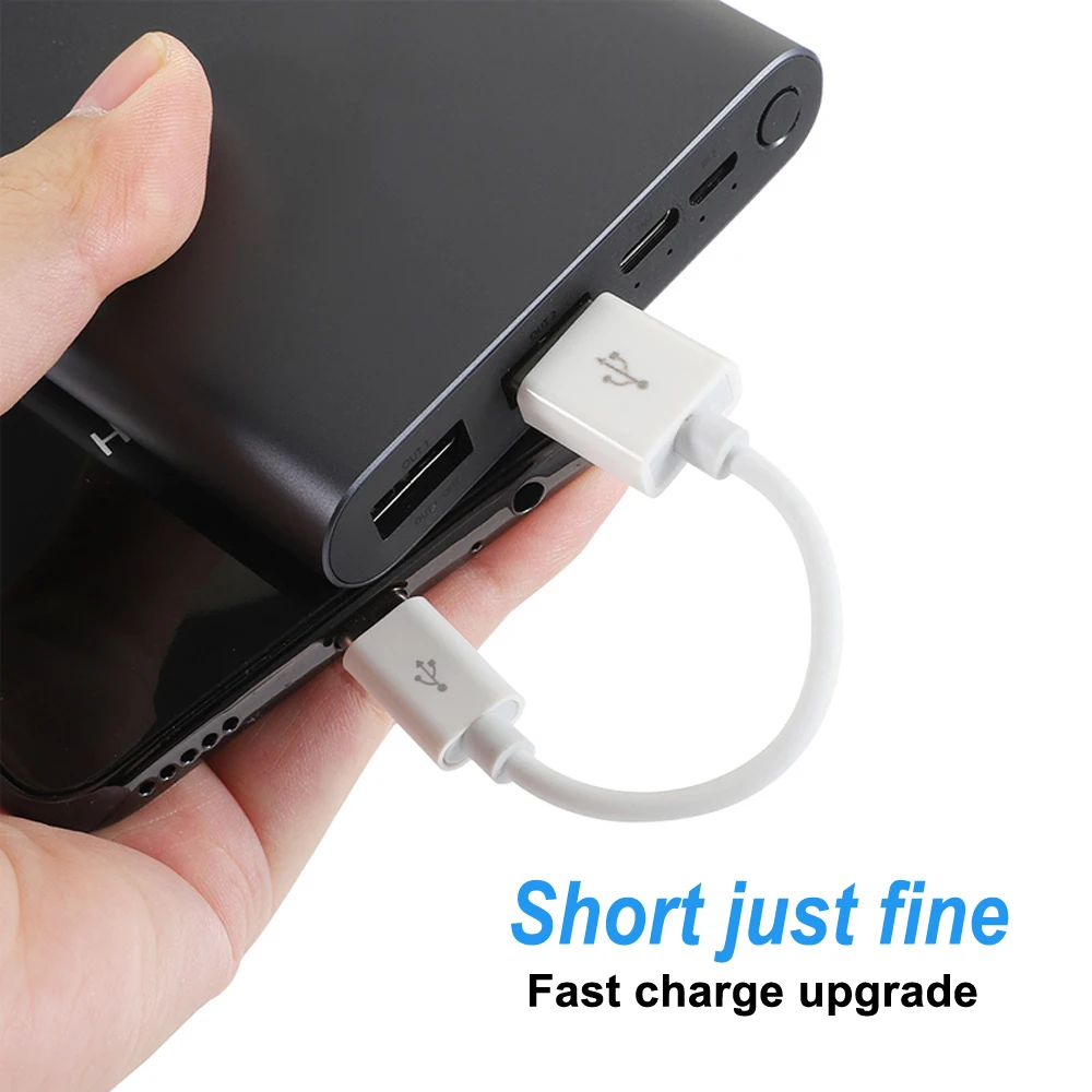 Cable Micro USB tipo C, carga rápida corta de 10/20cm para Samsung, Xiaomi, Huawei, Cable de datos de sincronización de teléfono Android, Cable adaptador USB