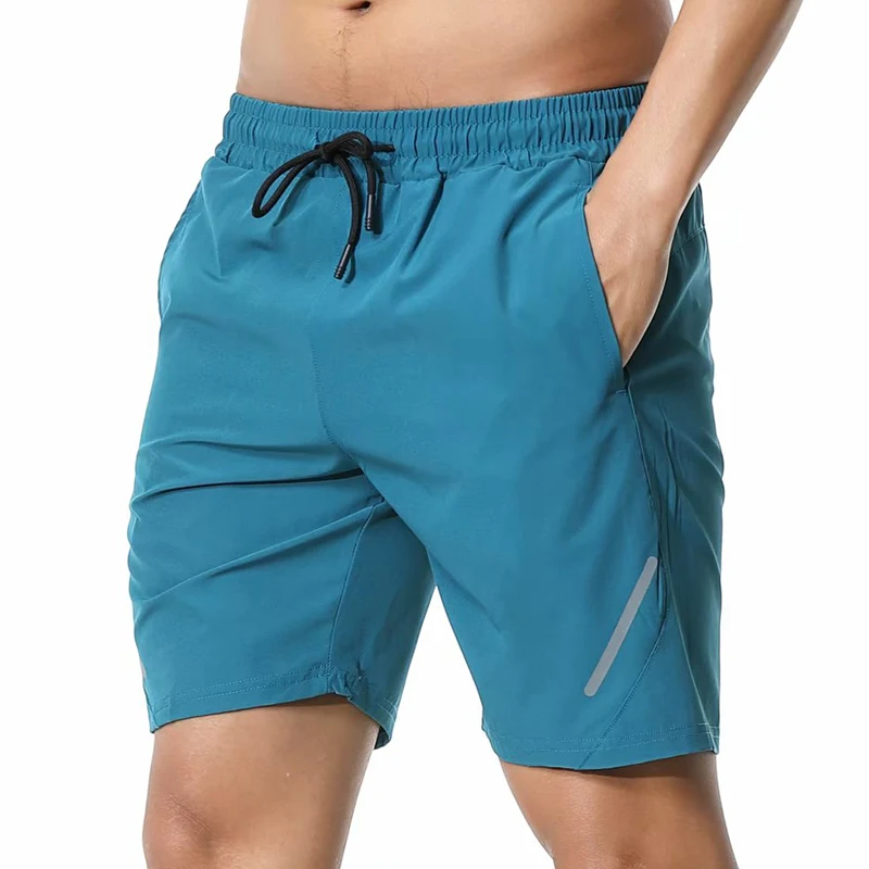 Pantalones cortos para correr para hombre, ropa de gimnasio, pantalones cortos de entrenamiento para Fitness, pantalones cortos deportivos para hombre, pantalones cortos de entrenamiento de tenis, baloncesto y fútbol 2