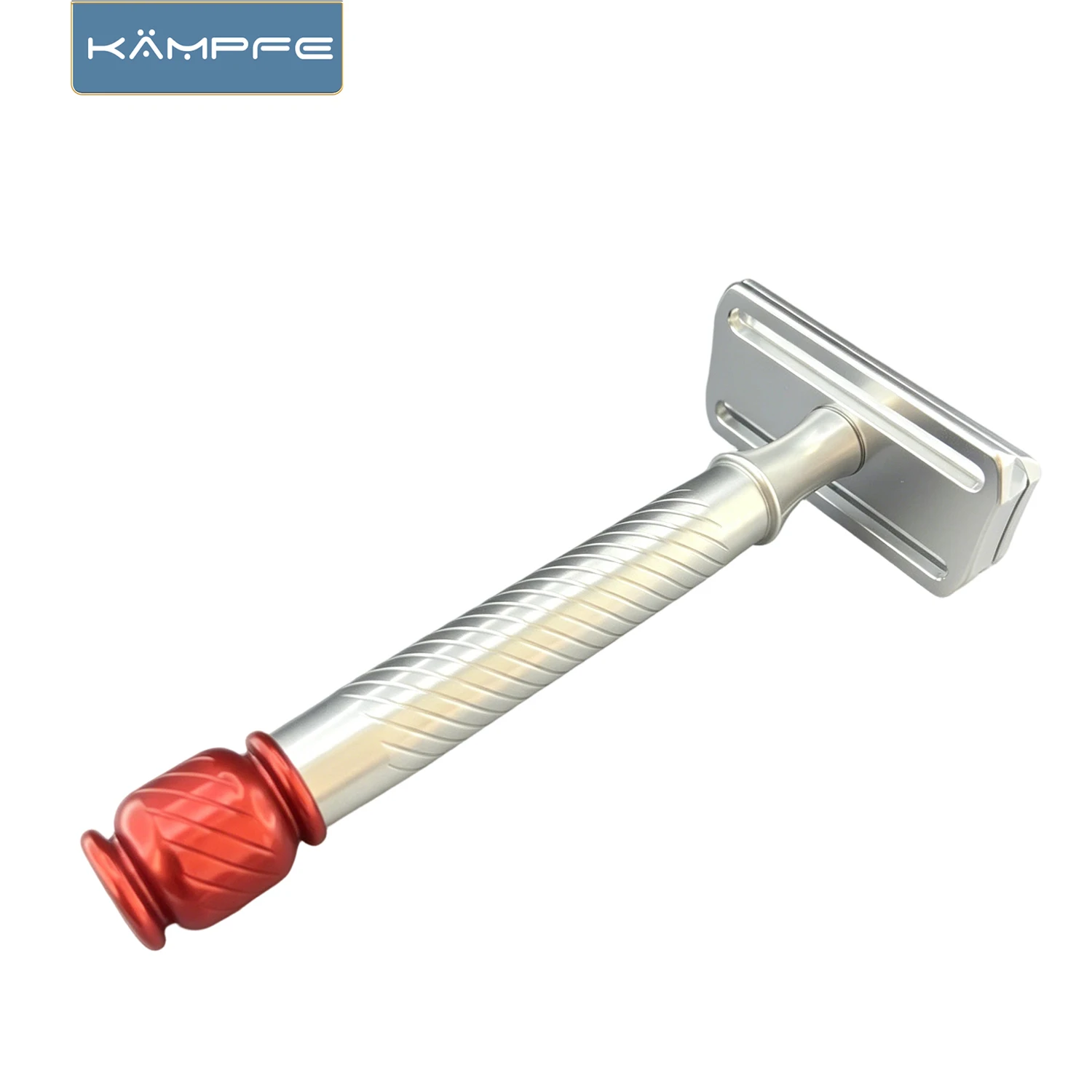 KAMPFE - Protector de Seguridad Metálico de Aluminio CNC Tradicional 30 °   Maquinilla de Afeitar Manual de Doble Filo con Ángulo Fijo para un Afeitado Preciso