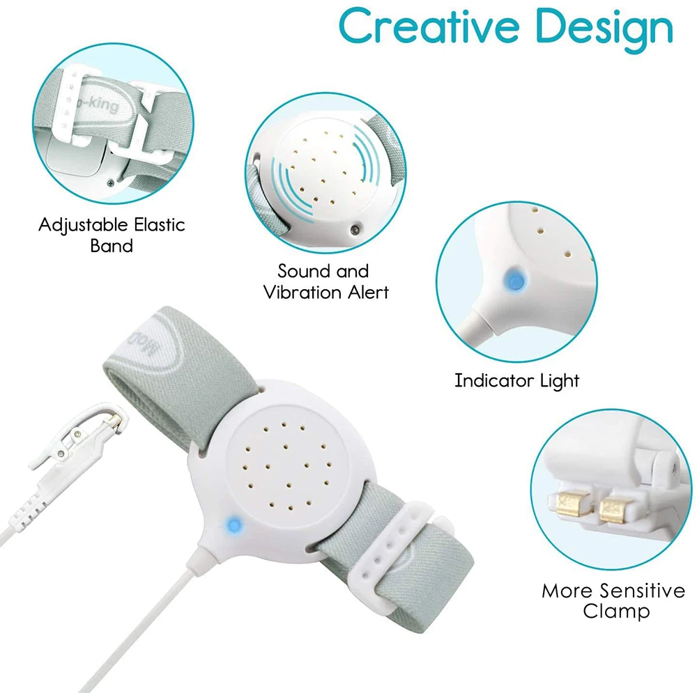Modo-king-La mejor alarma de humectación para bebés y niños, la mejor cama para adultos, alarma de Enuresis nocturna MA-108-1