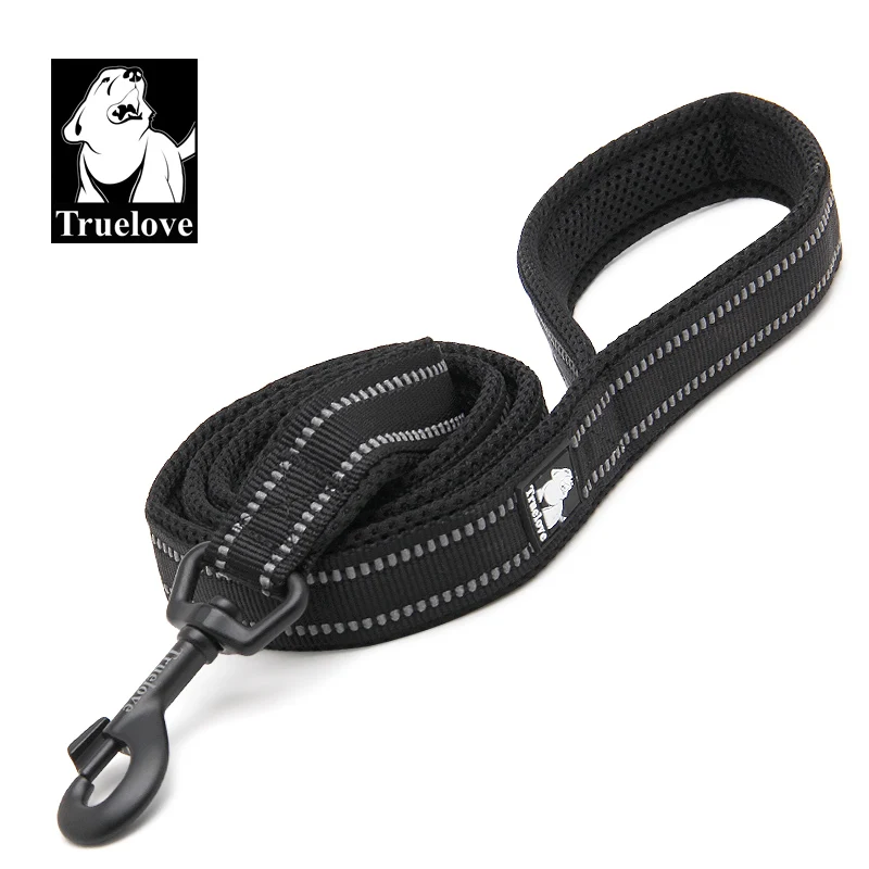 Correa para perro Truelove de nailon de malla suave, doble truco para correr, reflectante, seguro, entrenamiento para caminar, correa de plomo para perros, envío directo TLL2112