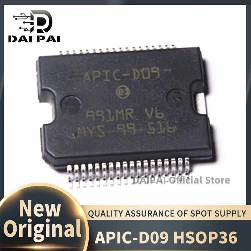 (10 unids/lote) 100% nuevo original APIC-D09 APIC D09 HSOP Chip de unidad de inyección de combustible IC para placa de ordenador automotriz