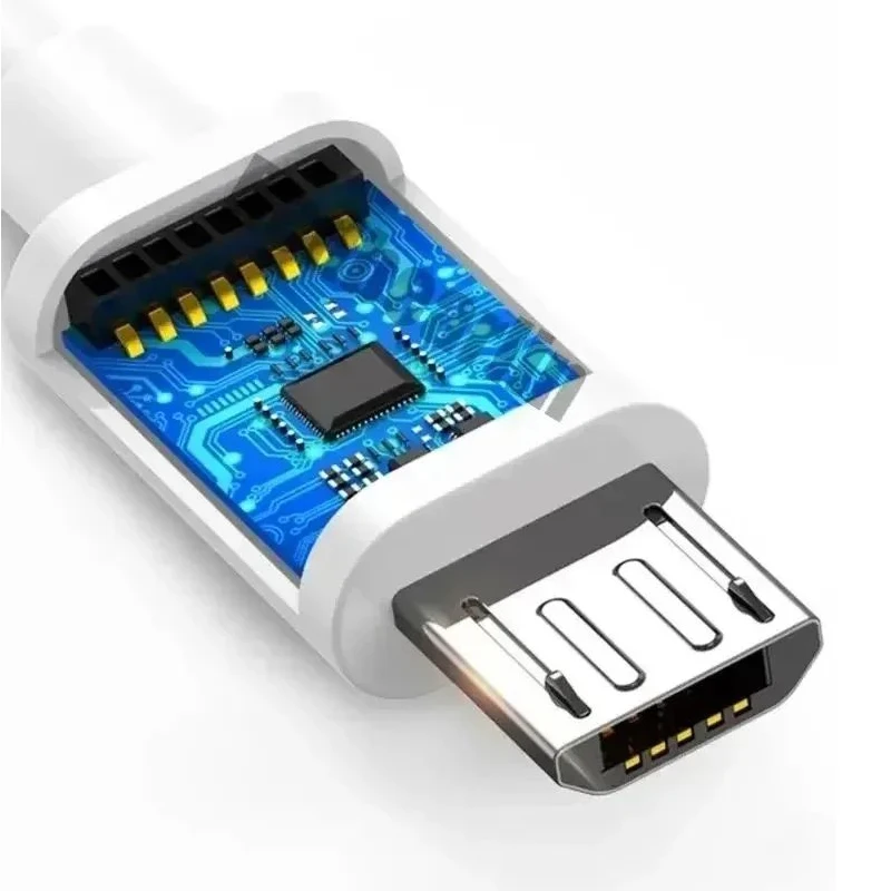 10-50 Uds Micro V8 5Pin USB Cable de datos de carga rápida para Samsung S6 S7 edge note Xiaomi Huawei Htc Lg teléfono Android Cable rápido 2m