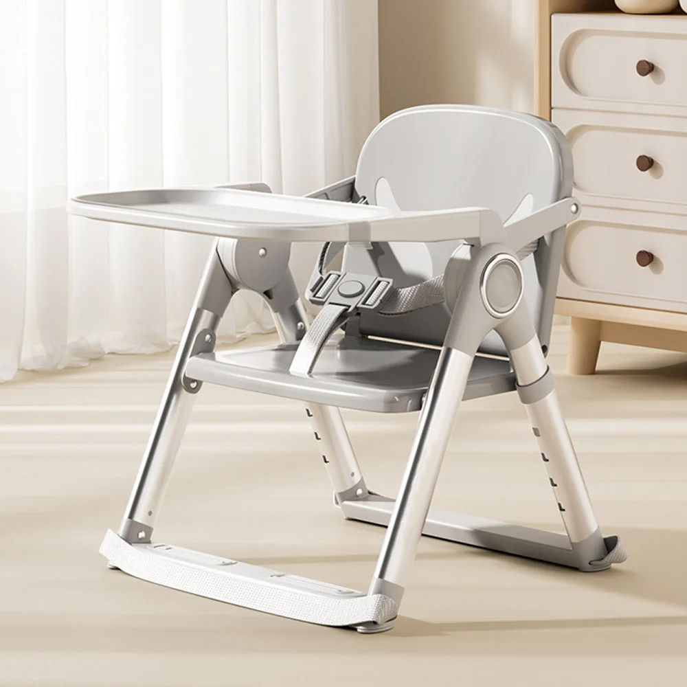 Asiento elevador plegable para bebé, silla alta para comedor, asiento de alimentación portátil para niños pequeños de 6 meses a 3 años de aproximadamente