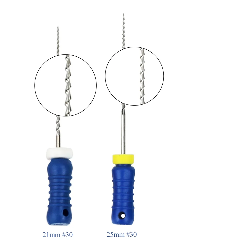 Limas Endo dentales de acero inoxidable JUMTOP, limas H para uso manual, taladros para conducto radicular de odontología