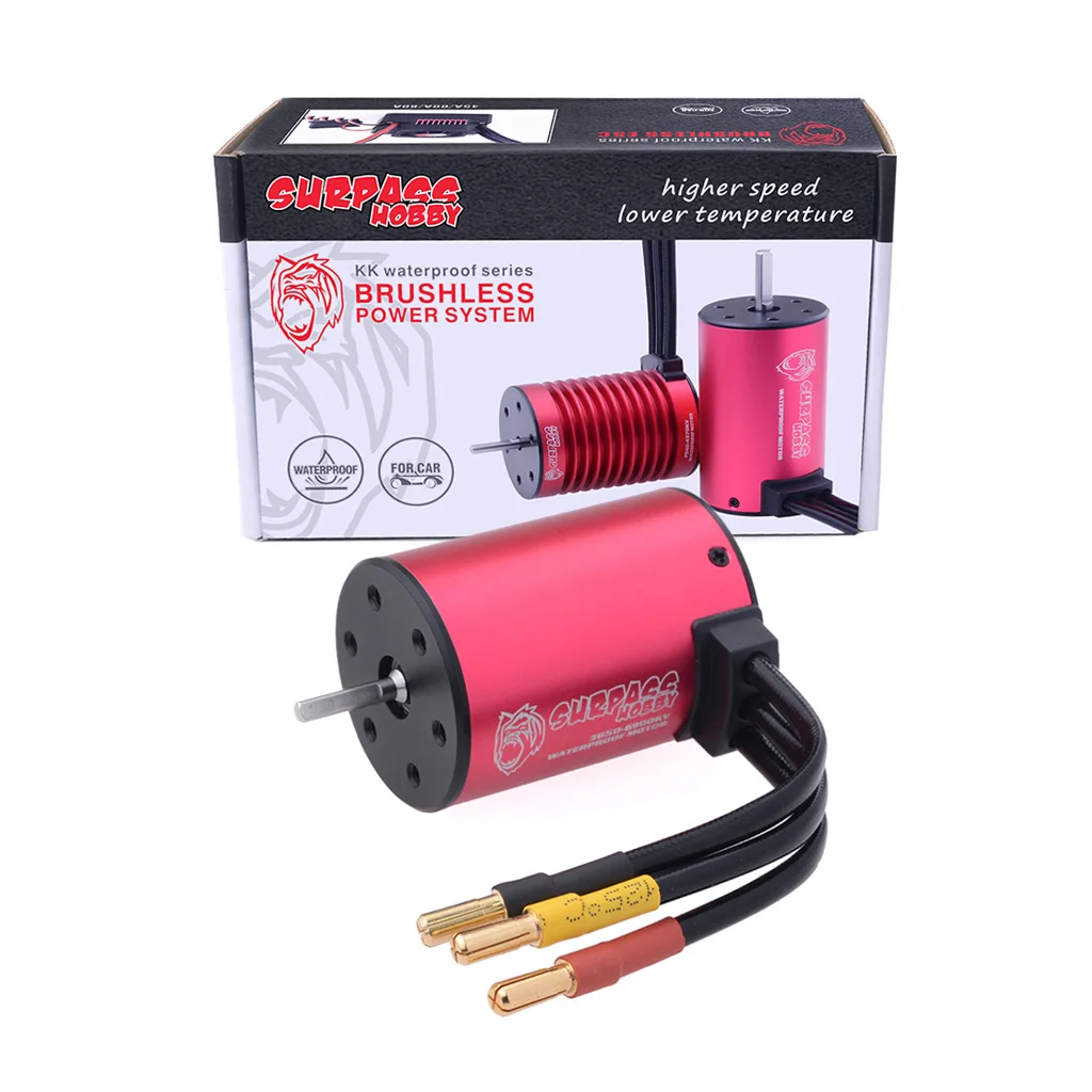 Surpass Hobby Motor sin escobillas impermeable KK 3650 3660 3665 3670 3674 para 1/8 1/10 RC coche de carreras todoterreno Wltoys MJX hglrc barco