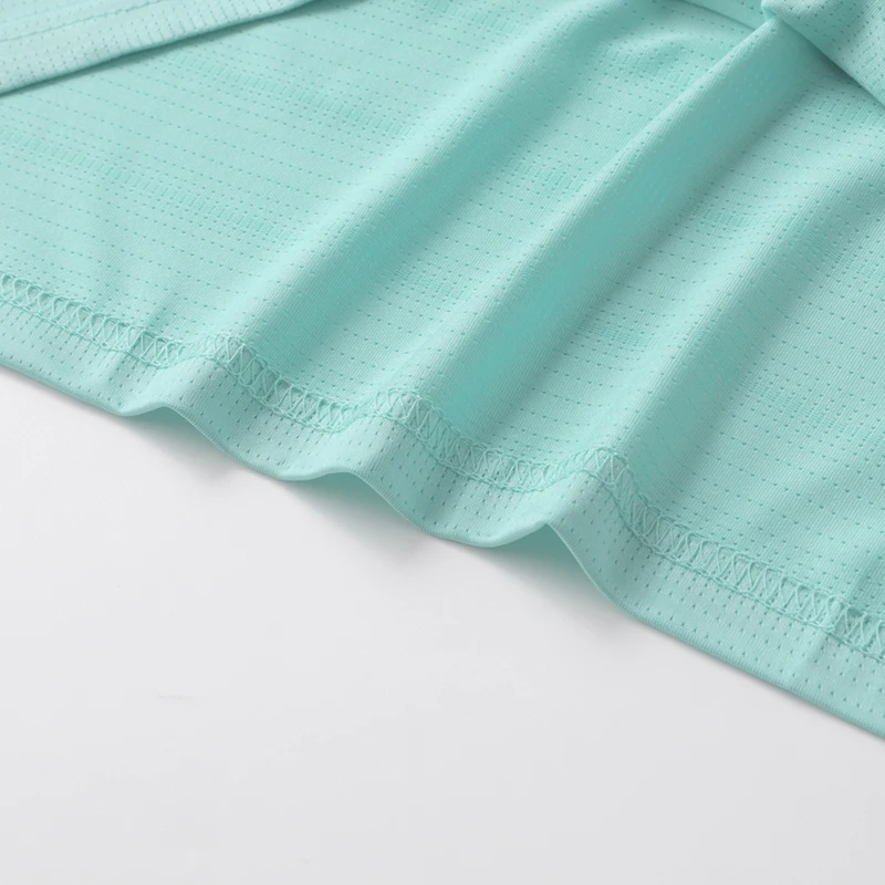 CHRLCK, camiseta de manga corta de malla para mujer, talla US/EU, para correr y hacer ejercicio, de color sólido, transpirable, con tira reflectante
