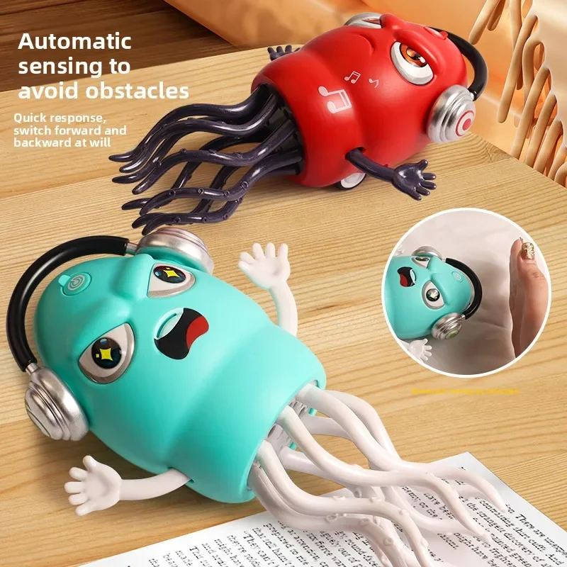 Pulpo bailando para chico, juguetes electrónicos para mascotas, desarrollo interactivo de dibujos animados, educación en movimiento, juguete para regalo para niños pequeños, regalo de cumpleaños creativo