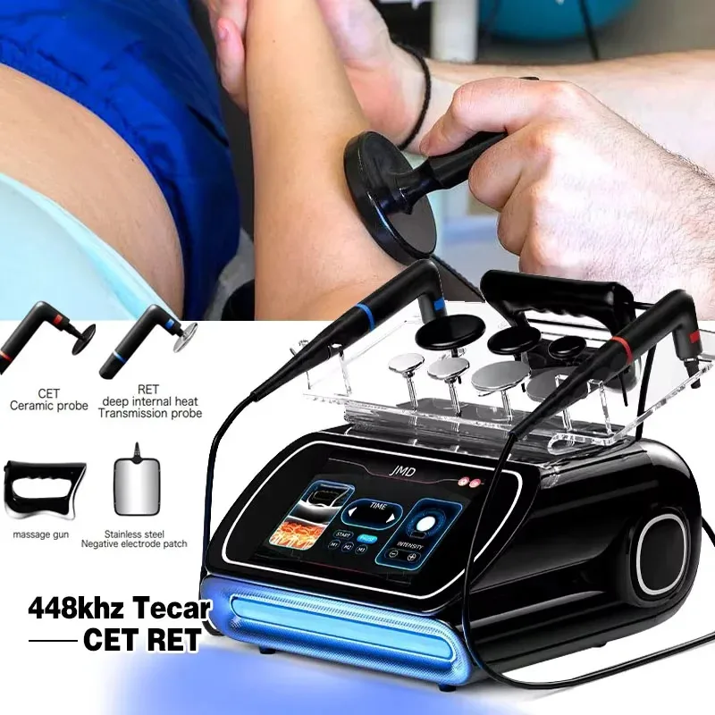 Máquina de Terapia Tecar RF 3 en 1 de 448KHZ, RET CET, Diatermia, Adelgazamiento Corporal, Alivio del Dolor, Reafirmación de la Piel, INDIBA Deep Care 2025