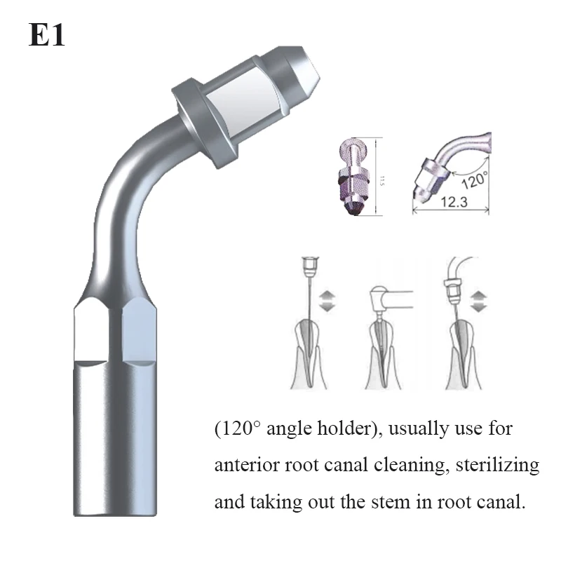 Puntas de escalador ultrasónico Dental, pieza de mano multifunción para escalado de Endo Perio, E1, E2, E3, E4, E5, EMS