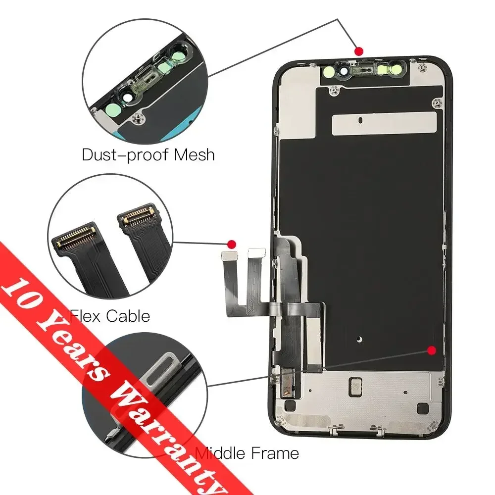 PINZHENG pantalla de alta calidad INCELL LCD OLED para iPhone 14 Pro 15 Plus 13 Pro Max pantalla para reemplazo de iPhone con herramientas