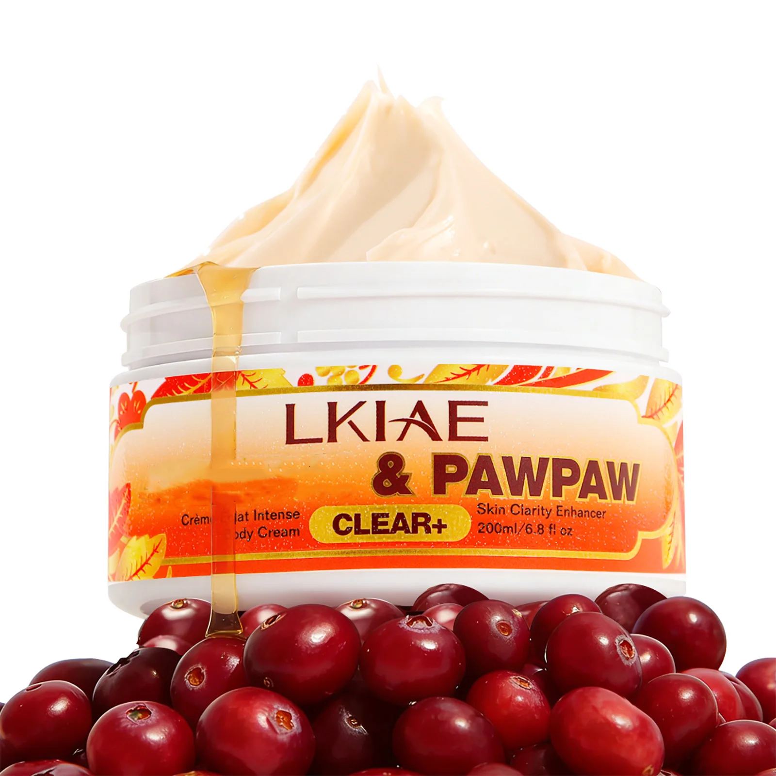 Crema Aclarante de Papaya LKIAE, Hidratante, Nutritiva, Unifica el Tono de la Piel, Mejora la Piel Áspera, Reduce las Manchas Oscuras para Mujeres