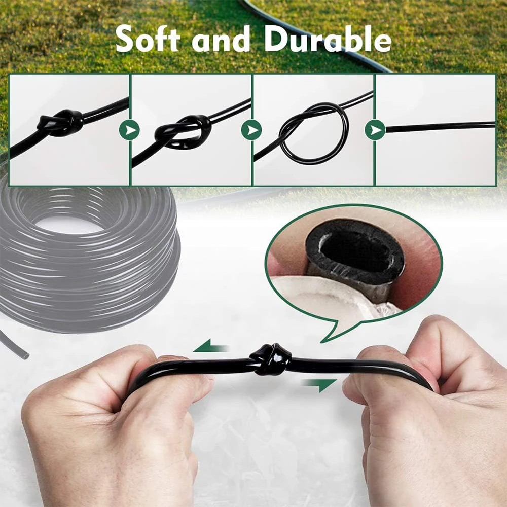DIY longitud arbitraria 10M/20M/30M... Manguera de jardín 4/7mm suministros de sistema de riego Micro tubo de goteo de PVC ajustable