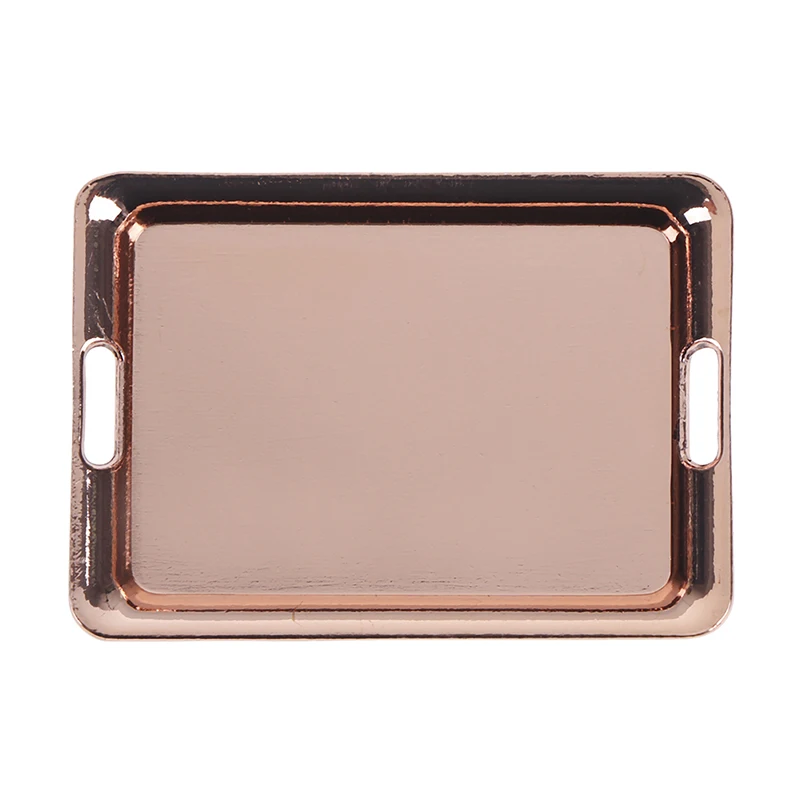 Casa de muñecas a escala 1:12, sartén en miniatura de Color oro rosa, olla para cocinar, hervidor, utensilios de cocina, Kit de cocina, accesorios para muñecas
