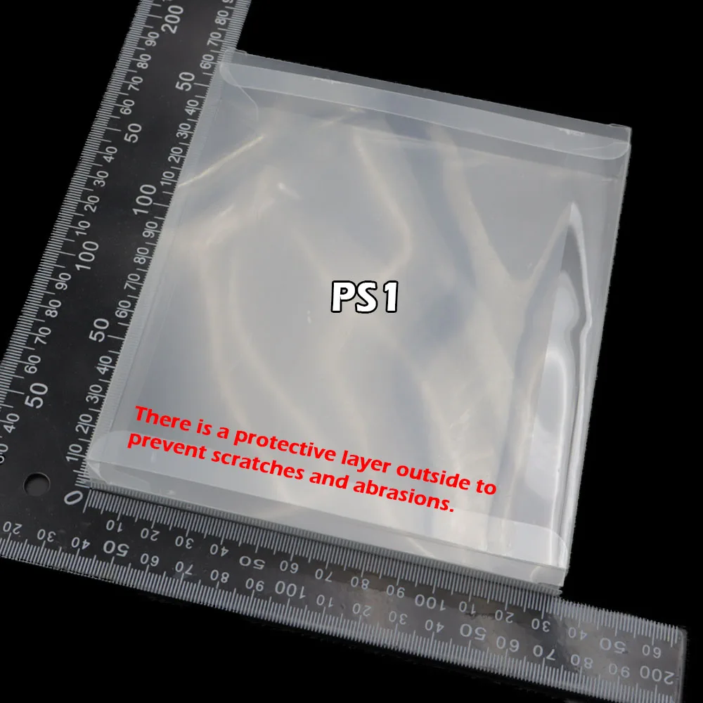 1-10 unidades de cajas protectoras transparentes de PET para juegos de PS1, PS2, PS3, PS4, PS5, estuche de almacenamiento y exhibición para cartuchos de juegos de PS1 (versión US, JP, EU), transparente.