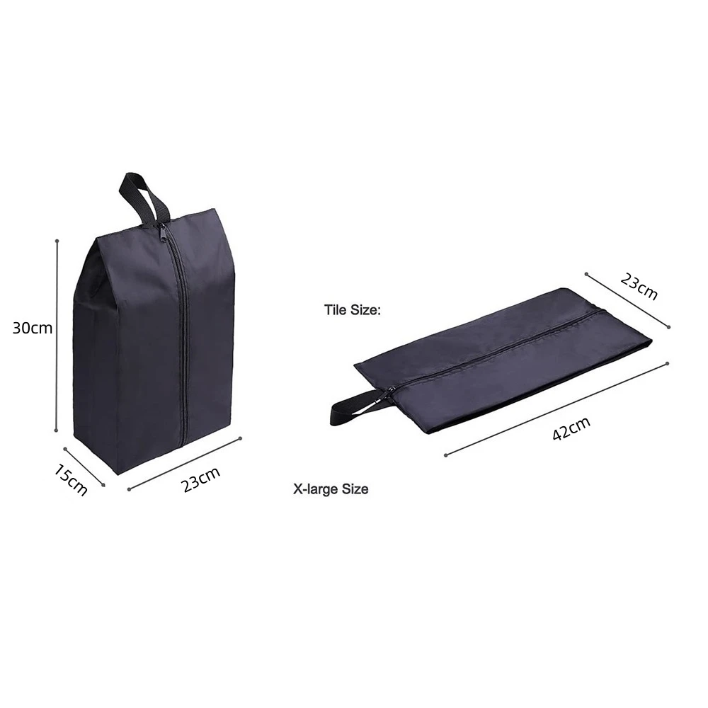 Paquete de 2 o 4 bolsas de almacenamiento de zapatos impermeables de nailon portátiles con cierre de cremallera para hombres y mujeres, organizador de artículos de viaje o familiar