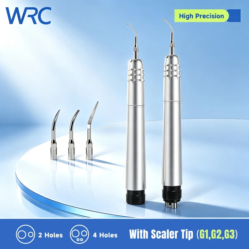 Pieza de mano neumática para limpieza dental de 2/4 orificios con puntas G1 G2 G3, 17000Hz, para uso en clínicas dentales