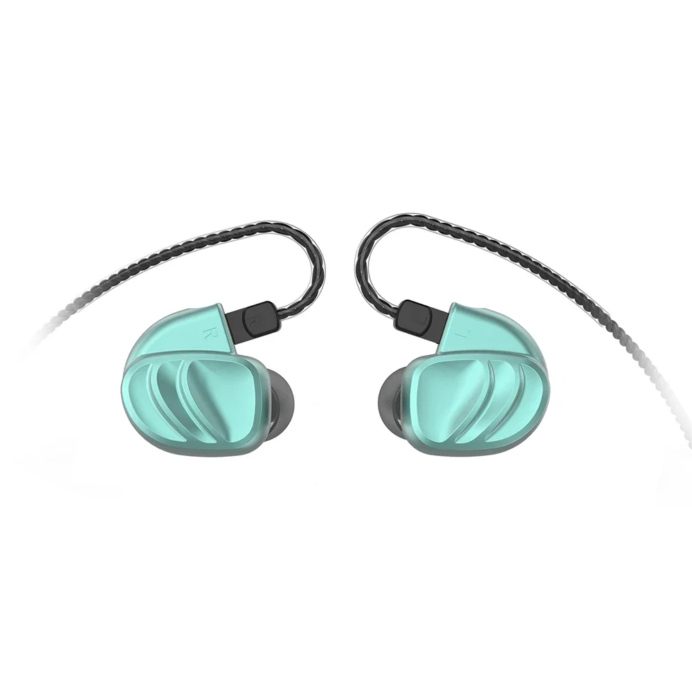 BQEYZ-auriculares HIFI KC2 IEMs, audífonos con Cable para juegos, monitores de DJ de graves 2DD + 2BA, música audiófilo desmontable, Cable de micrófono de enchufe de 3,5mm