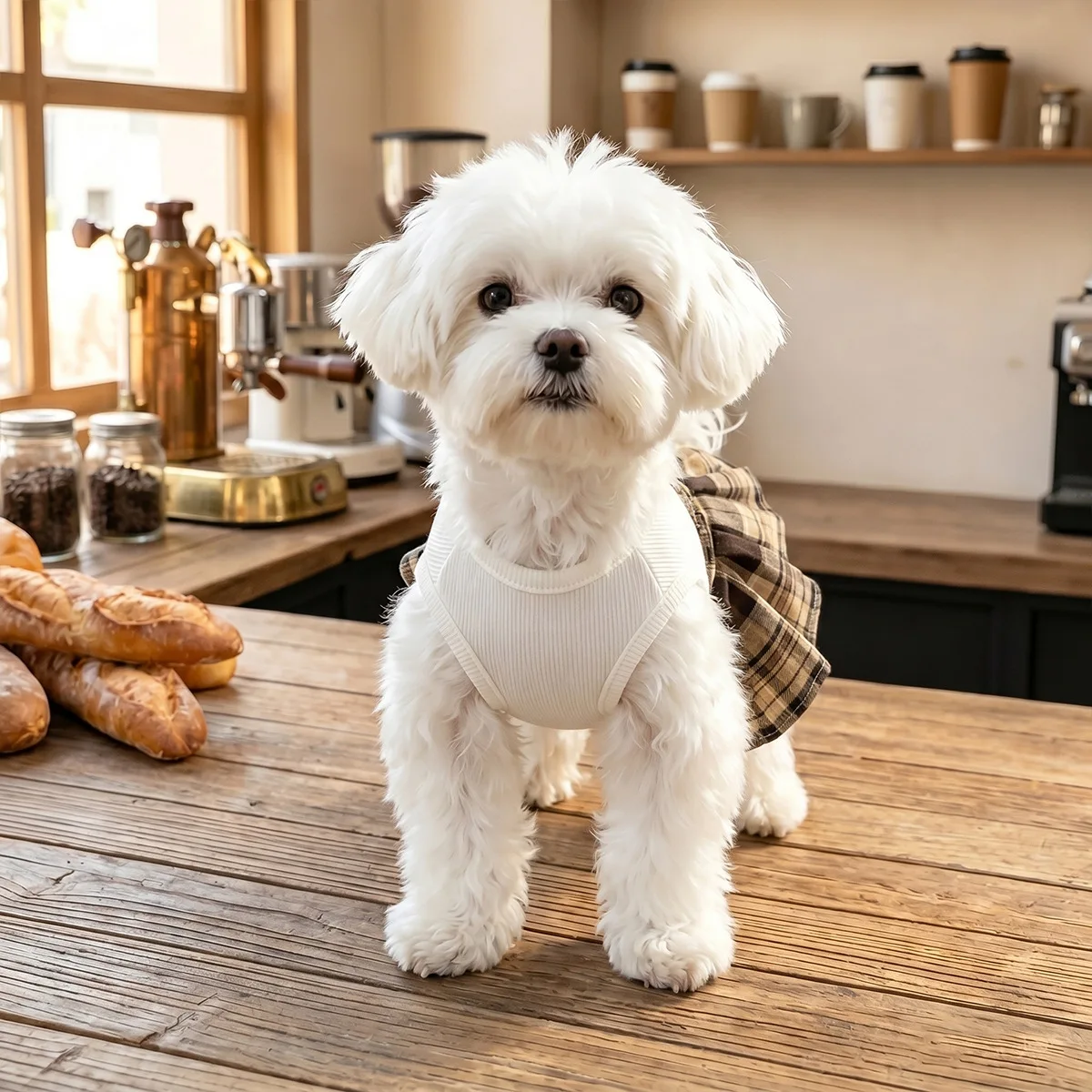 Falda plisada a cuadros estilo británico para mascotas, ropa nueva de otoño e invierno para mascotas, ropa para perros estilo universitario, vestido para mascotas.