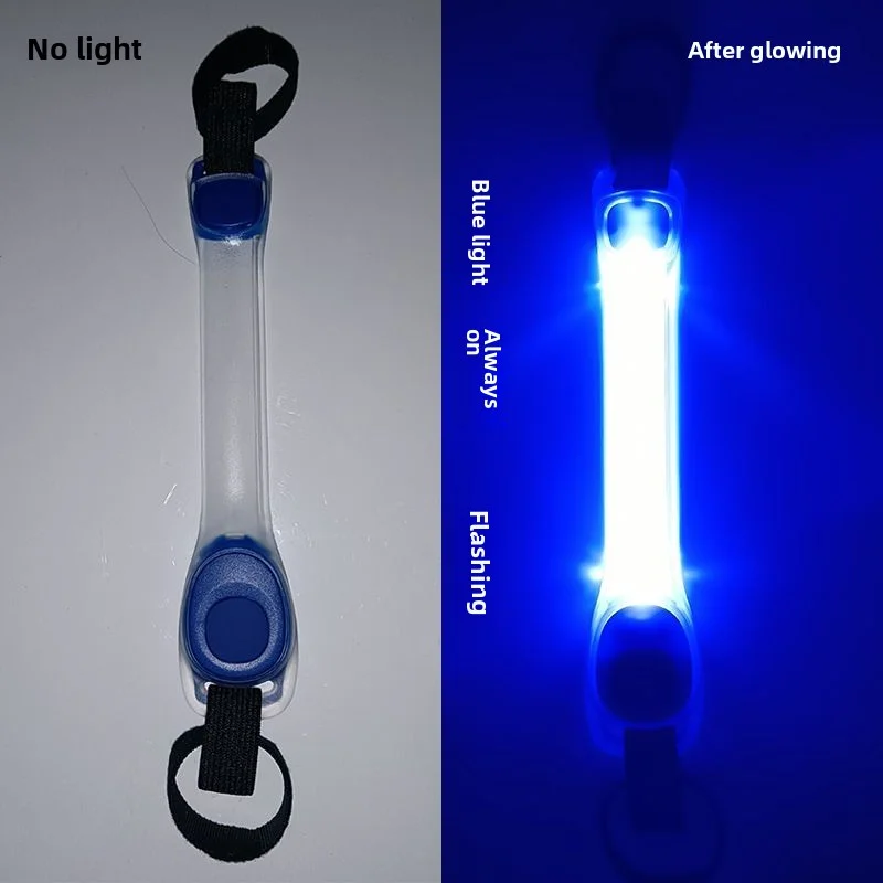 Collar brillante de seguridad antipérdida para perros resistente al agua, colgantes multicolores y tira de luz LED intermitente lista para exteriores, visibilidad nocturna
