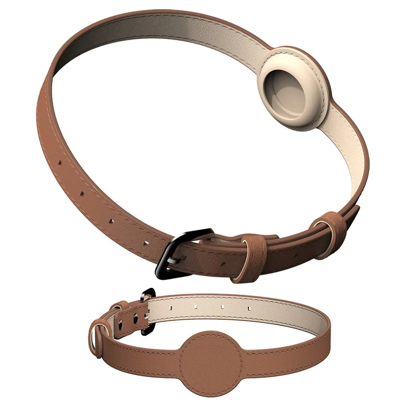 Rastreador de protección Airtag para Apple, Collar de silicona PU, posicionamiento antipérdida, impermeable, gato y perro