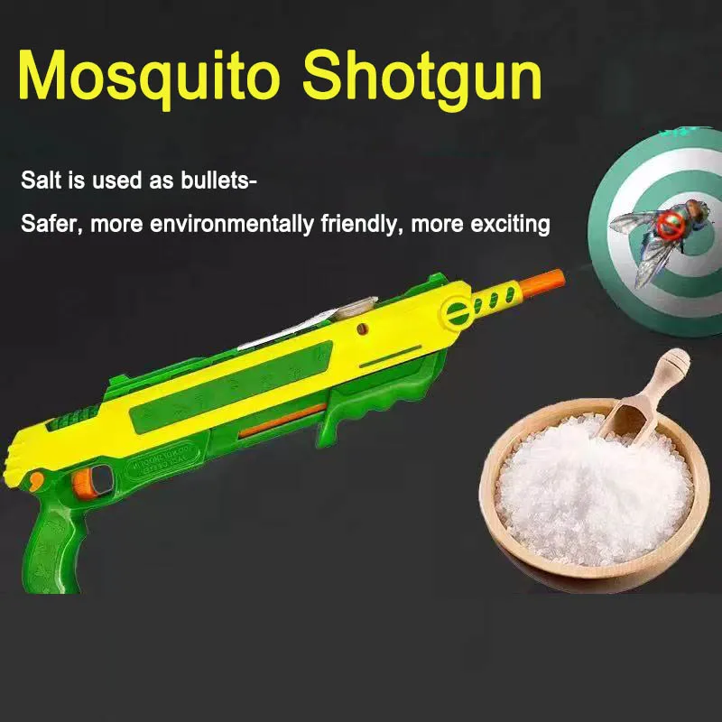 Nueva Pistola Repelente de Mosquitos y Moscas Versión 3.0, Regalo de Cumpleaños, Pistola de Juguete con Balas de Sal, Pistola de Caza, Pistola de Juguete para Adultos, Repelente de Mosquitos y Moscas