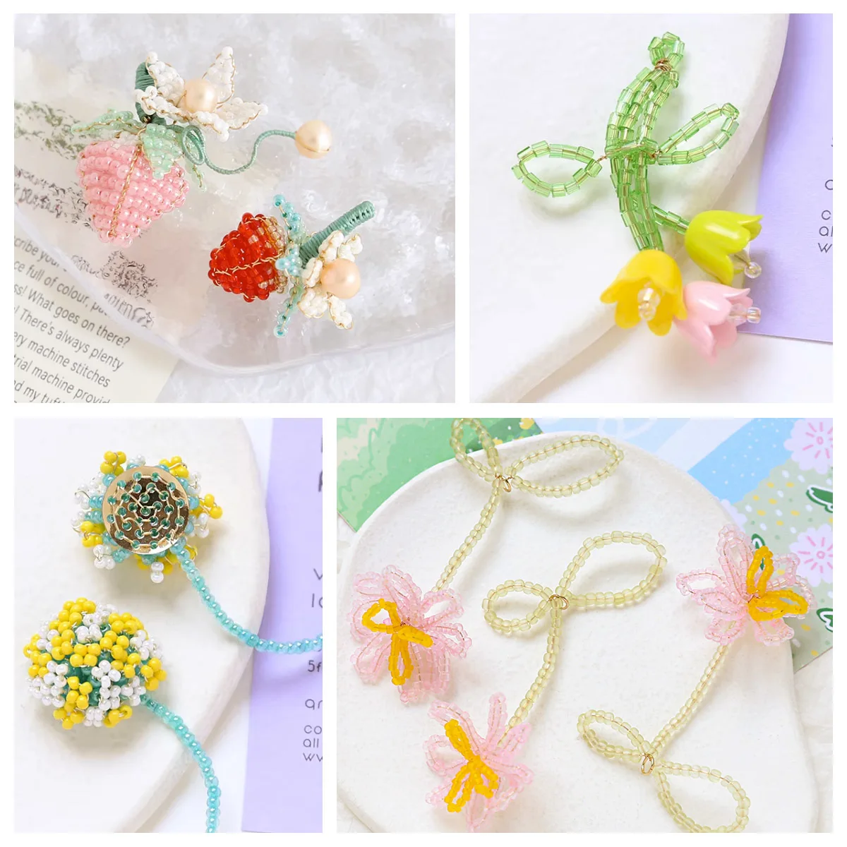Kit multitamaño 11/0 2 3 4mm cuentas de vidrio transparente cuentas de semilla 15 colores espaciador cuentas de arroz sueltas para fabricación de joyería pulsera DIY
