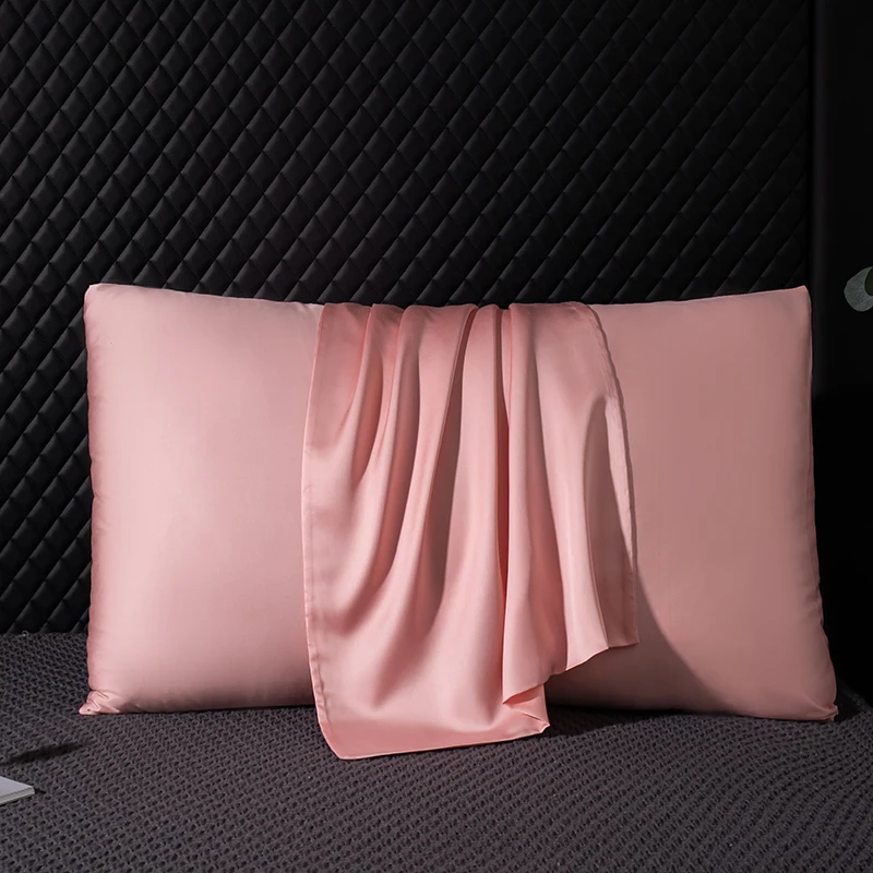 Funda de almohada de seda de morera 100 Natural, funda de almohada de alta calidad, funda de sobre de Color sólido, funda de almohada para dormir