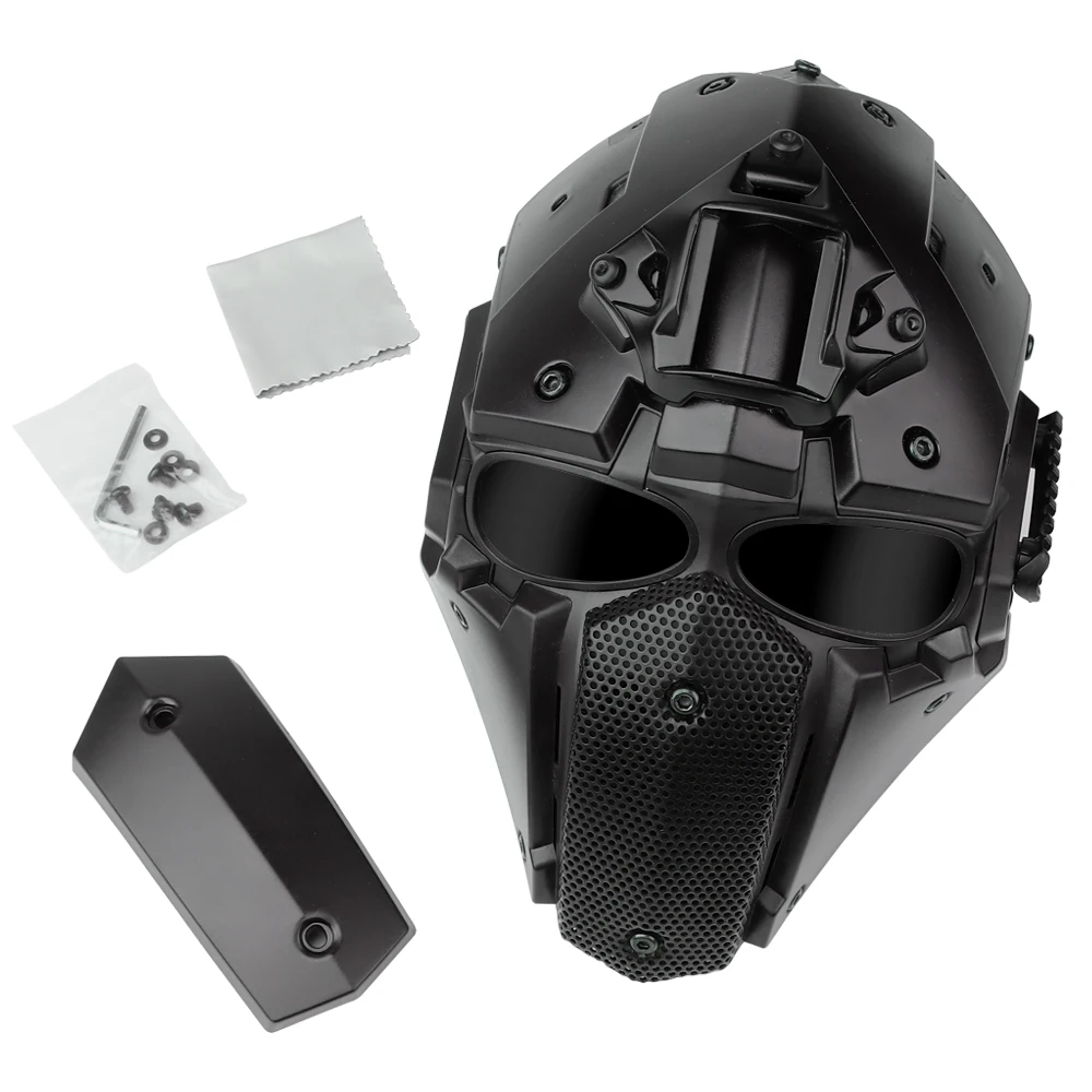 Máscara táctica de Airsoft transpirable, máscara protectora de cara completa para Paintball, juego de guerra CS, utilería para Cosplay de Halloween al aire libre